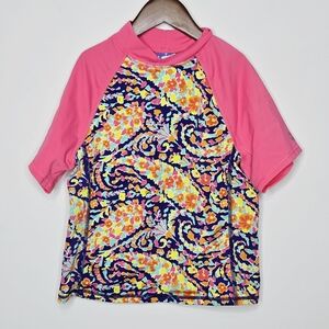 Lands End Kids Rash Guard Size 12